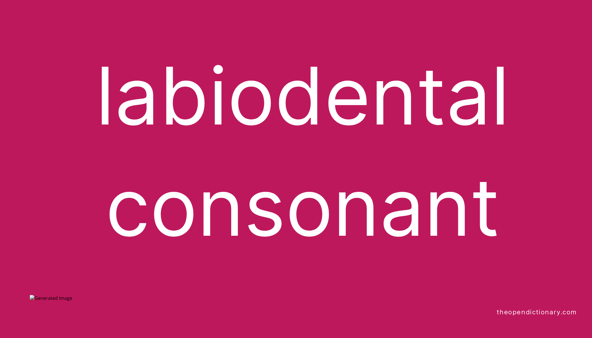 Labiodental consonant Meaning of Labiodental consonant Definition